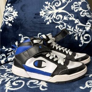 Champion Kids' Black, Blue, and White Sneakers